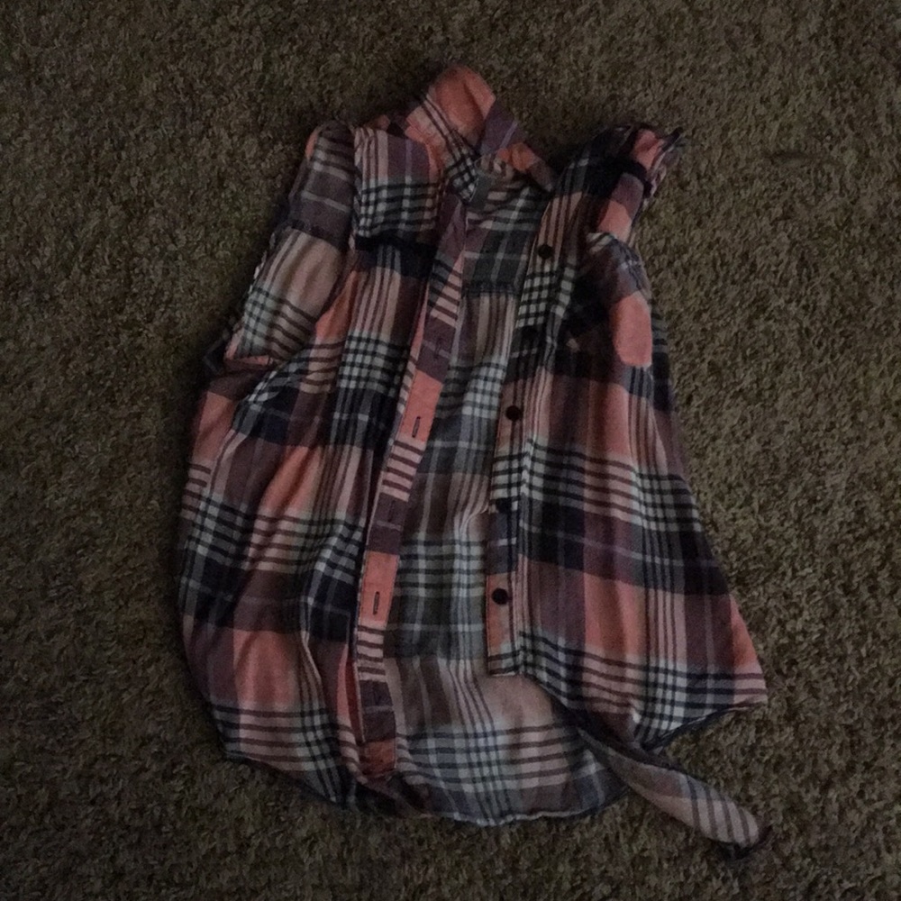 Pink Plaid Crop top
